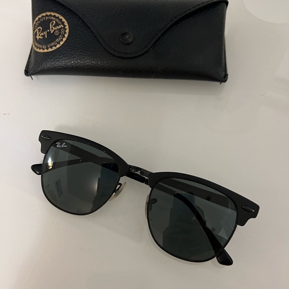 Ray-Ban Clubmaster Metal Black Sunglasses